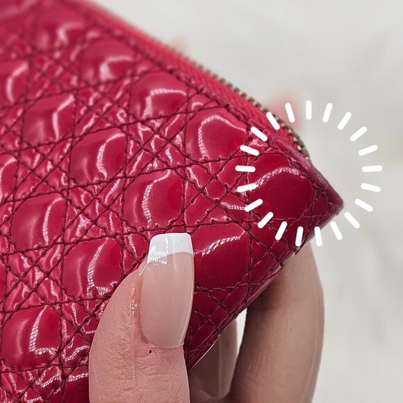 Dior Venis Leather Zip Around Wallet - Picture 15 of 17